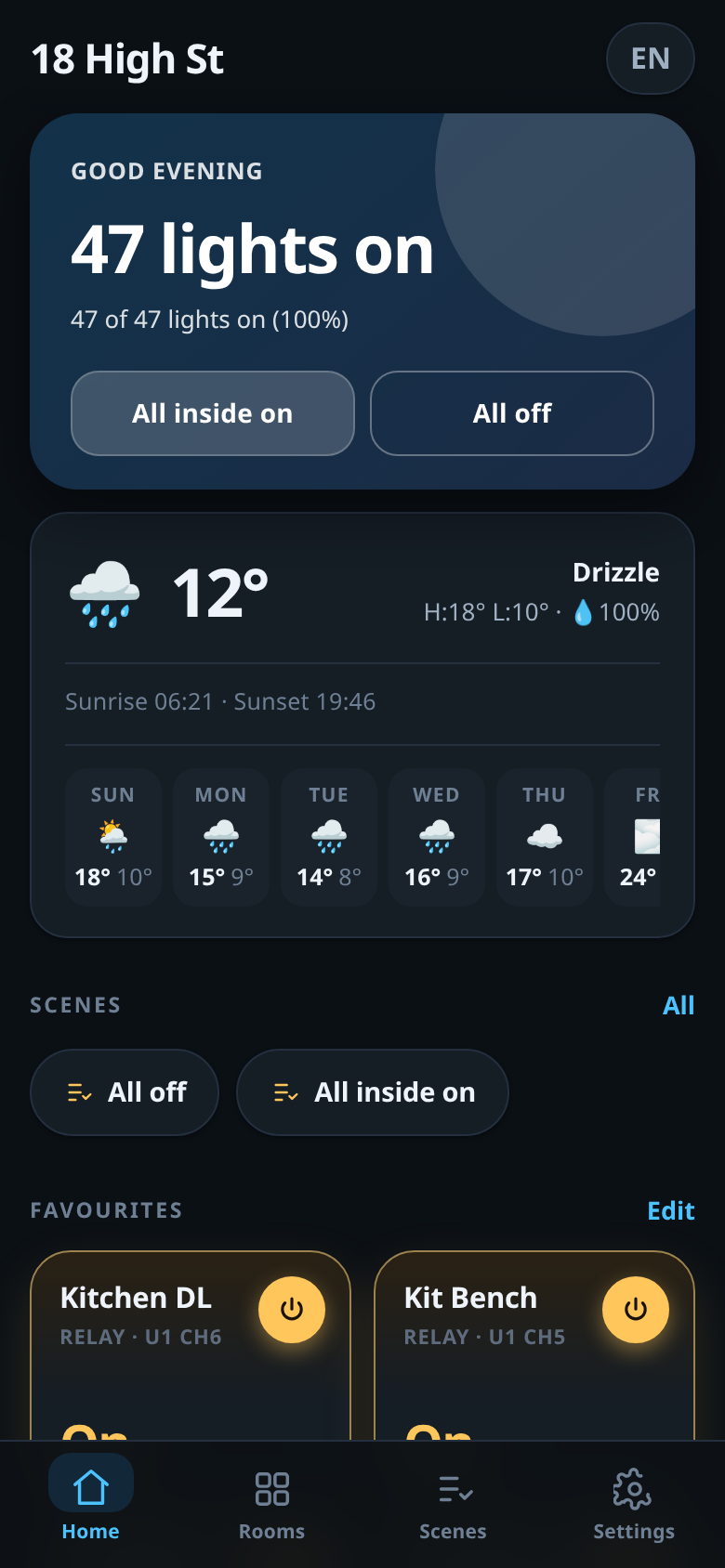 WIS Living phone app